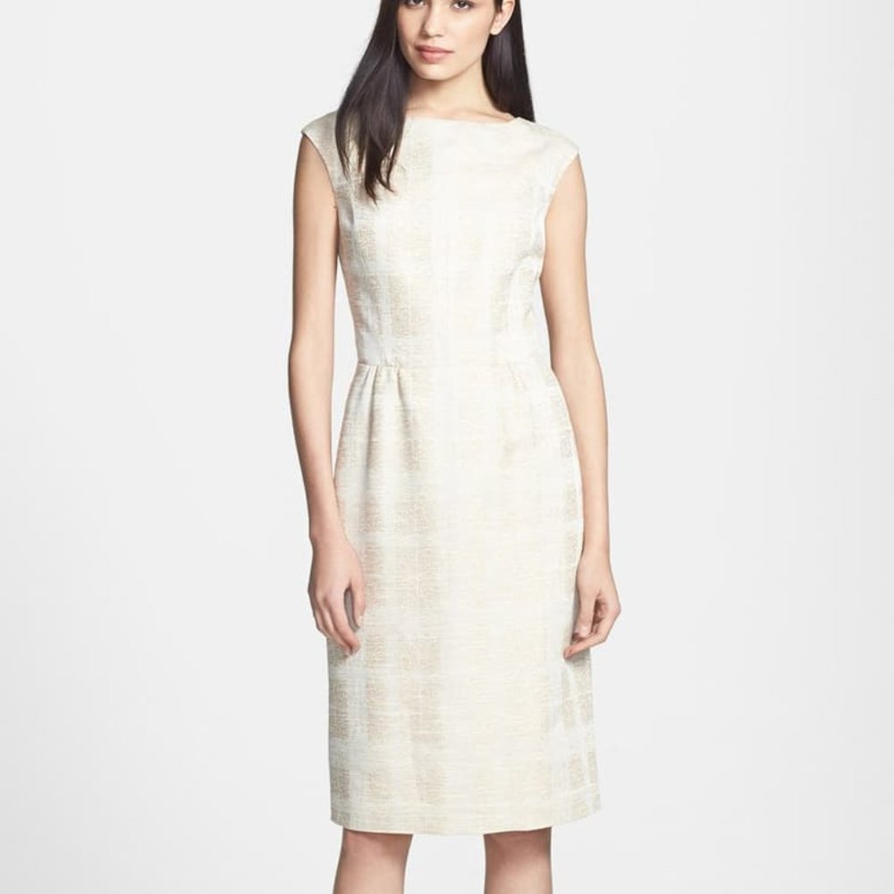 Tory Burch Fatima Woven Sheath Dress size